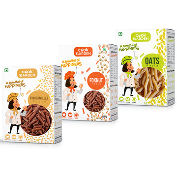 Fingermillet, Foxnut & Oats Pasta | Healthy Pasta | 900g Pack Of 3